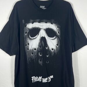 🔥🎃 FRIDAY THE‎ 13th Jason Horror Movie Promo Halloween Tee - Sz 2XL - PERFECT